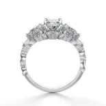 Pierścionek liście białe złoto SBPZ_029